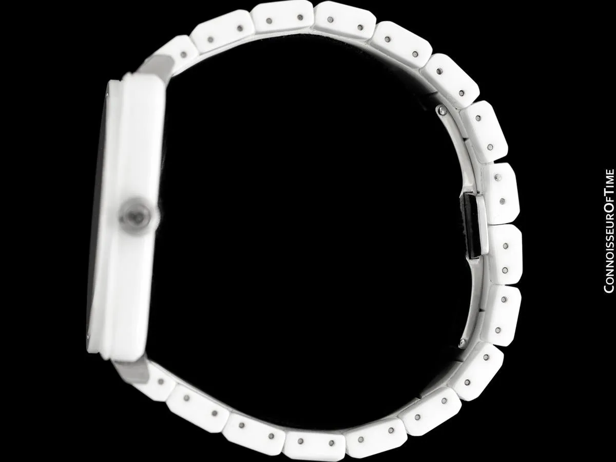 Bell & Ross BRS Phantom Ceramic White Ladies Large Aviator's Watch - BRS-98-PWC