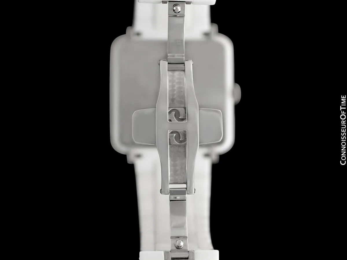 Bell & Ross BRS Phantom Ceramic White Ladies Large Aviator's Watch - BRS-98-PWC