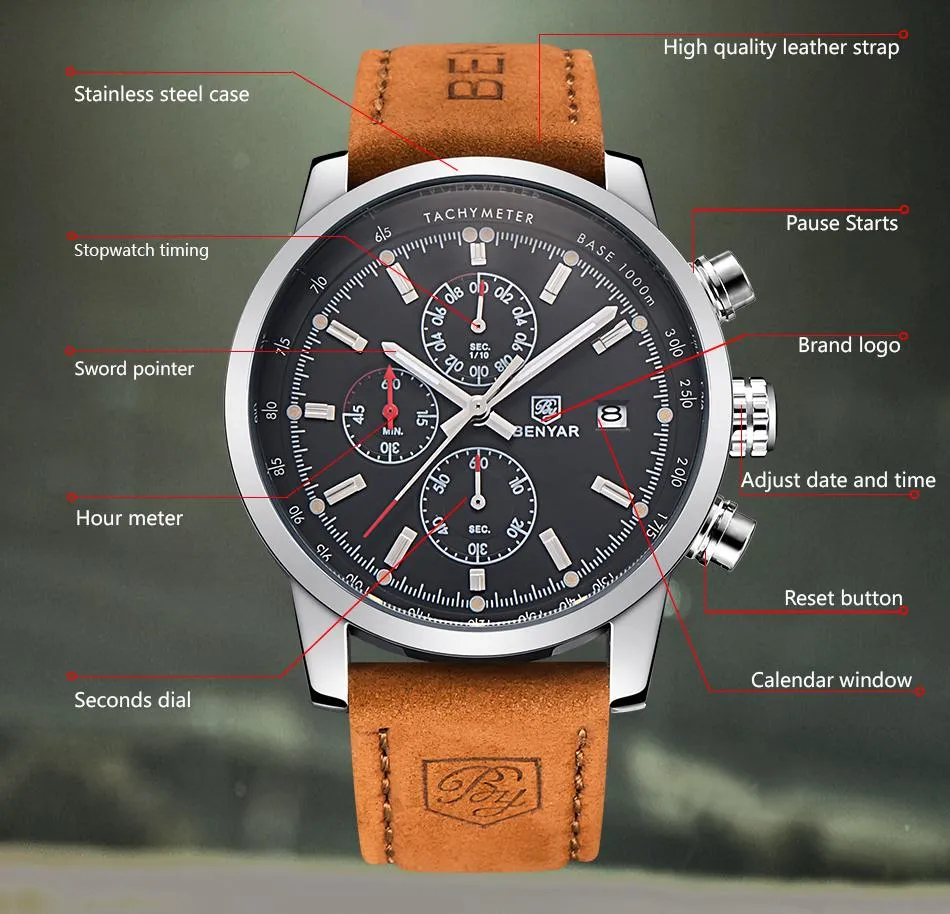 Benyar Leather Watch