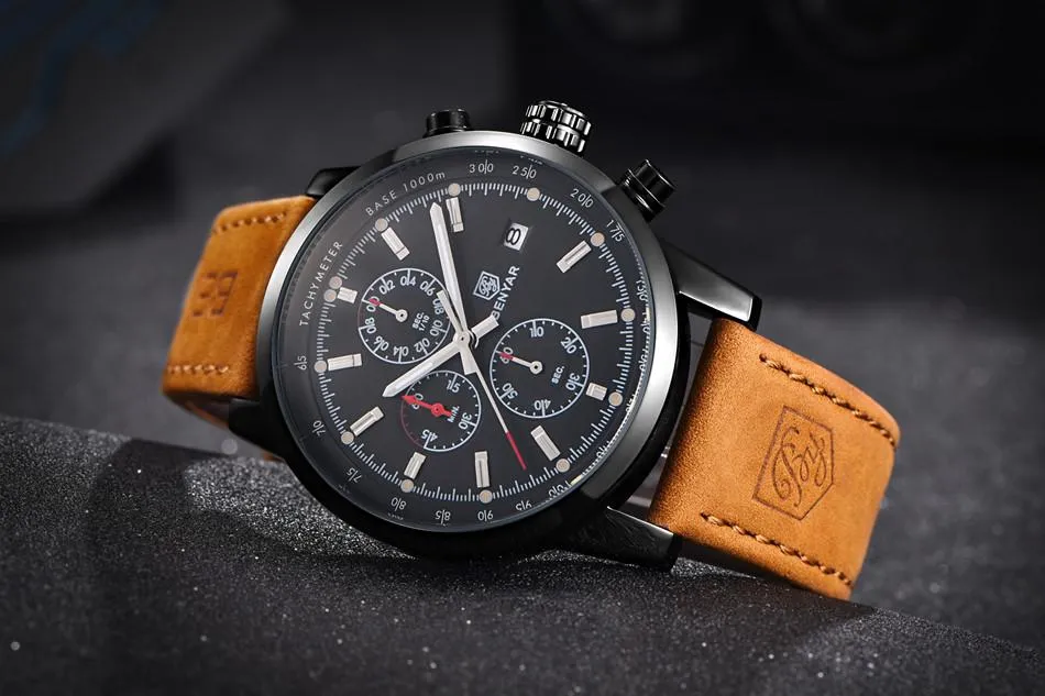 Benyar Leather Watch