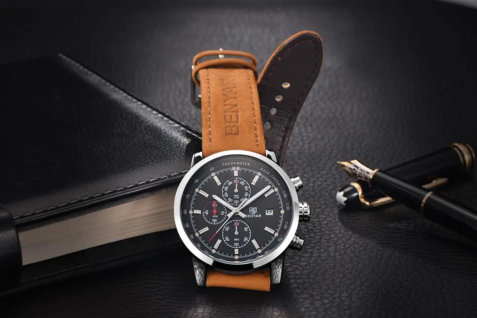 Benyar Leather Watch