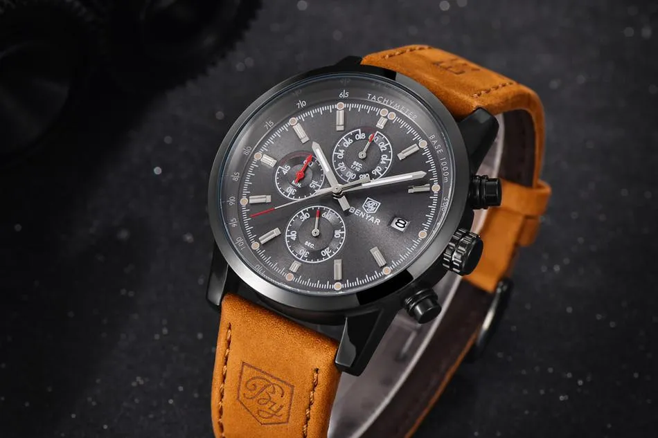 Benyar Leather Watch