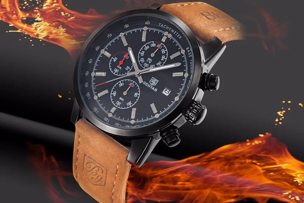 Benyar Leather Watch