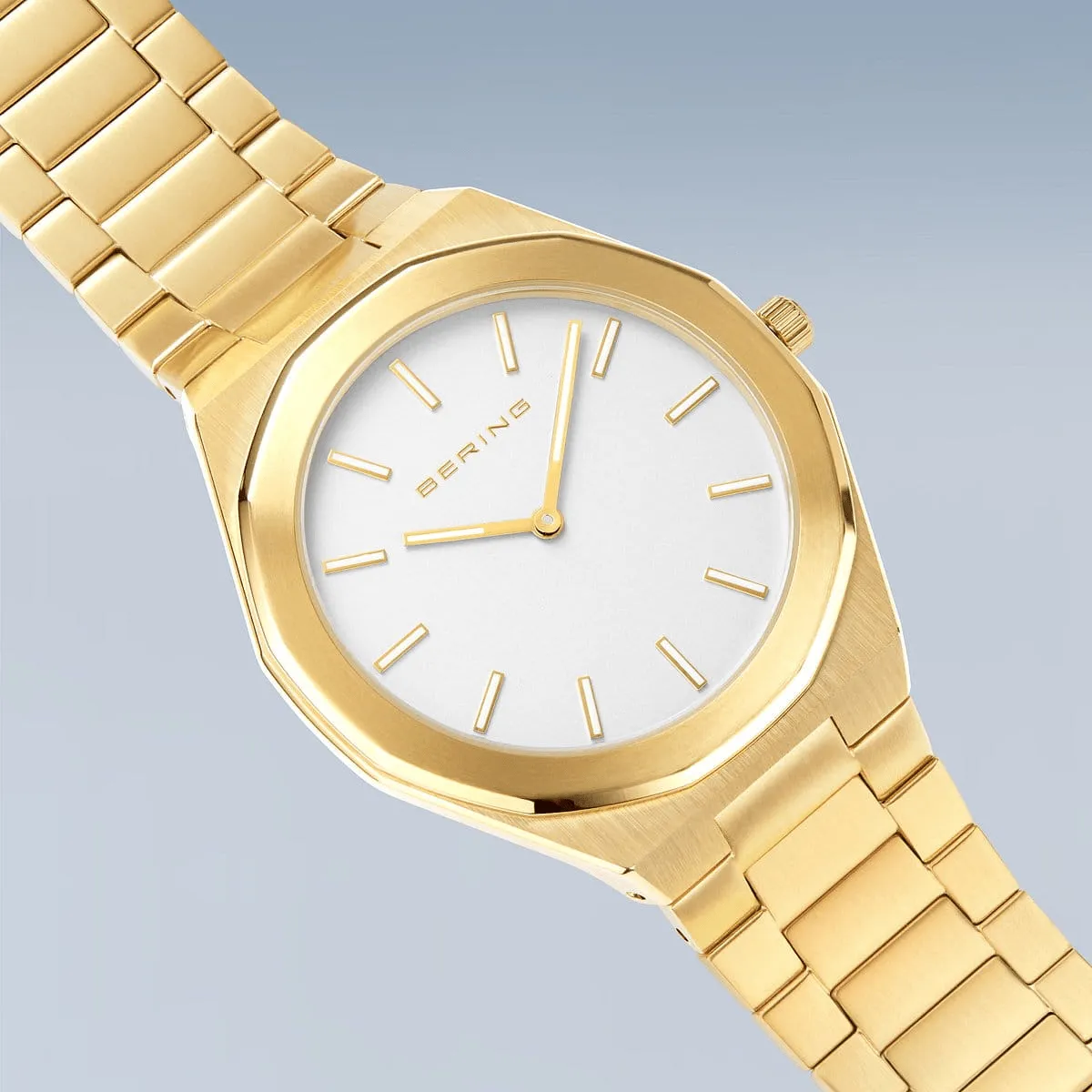 BERING Classic Polished/Brushed Gold 41mm Men's Watch 19641-730
