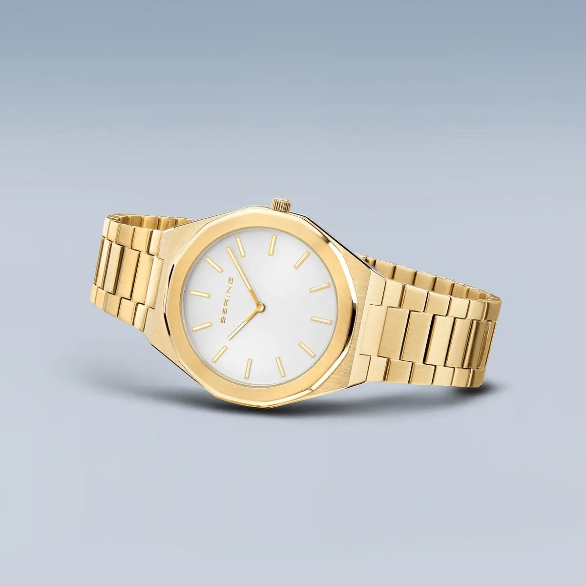 BERING Classic Polished/Brushed Gold 41mm Men's Watch 19641-730