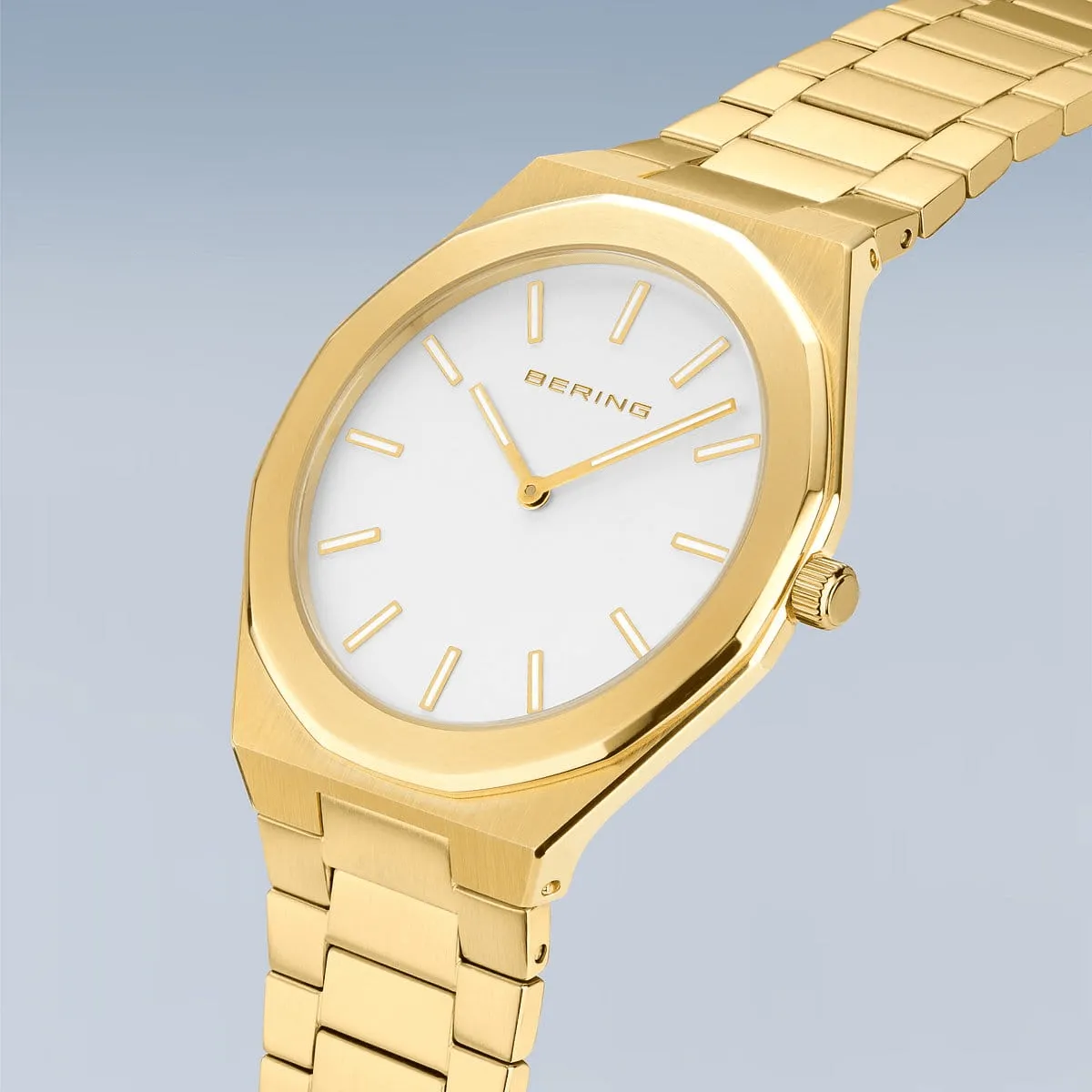 BERING Classic Polished/Brushed Gold 41mm Men's Watch 19641-730