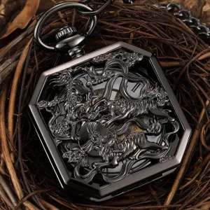 Black Hollow Pocket Watch