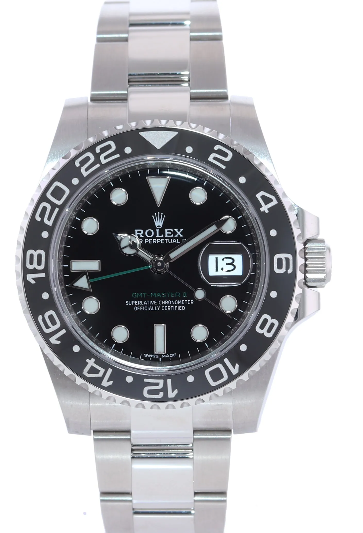 BRAND New 2020 Papers Rolex GMT Master II 116710 Steel Ceramic Black 40mm Watch