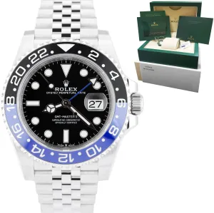 BRAND NEW 2022 Rolex GMT-Master II Batman Black Blue Ceramic 40mm 126710 BLNR
