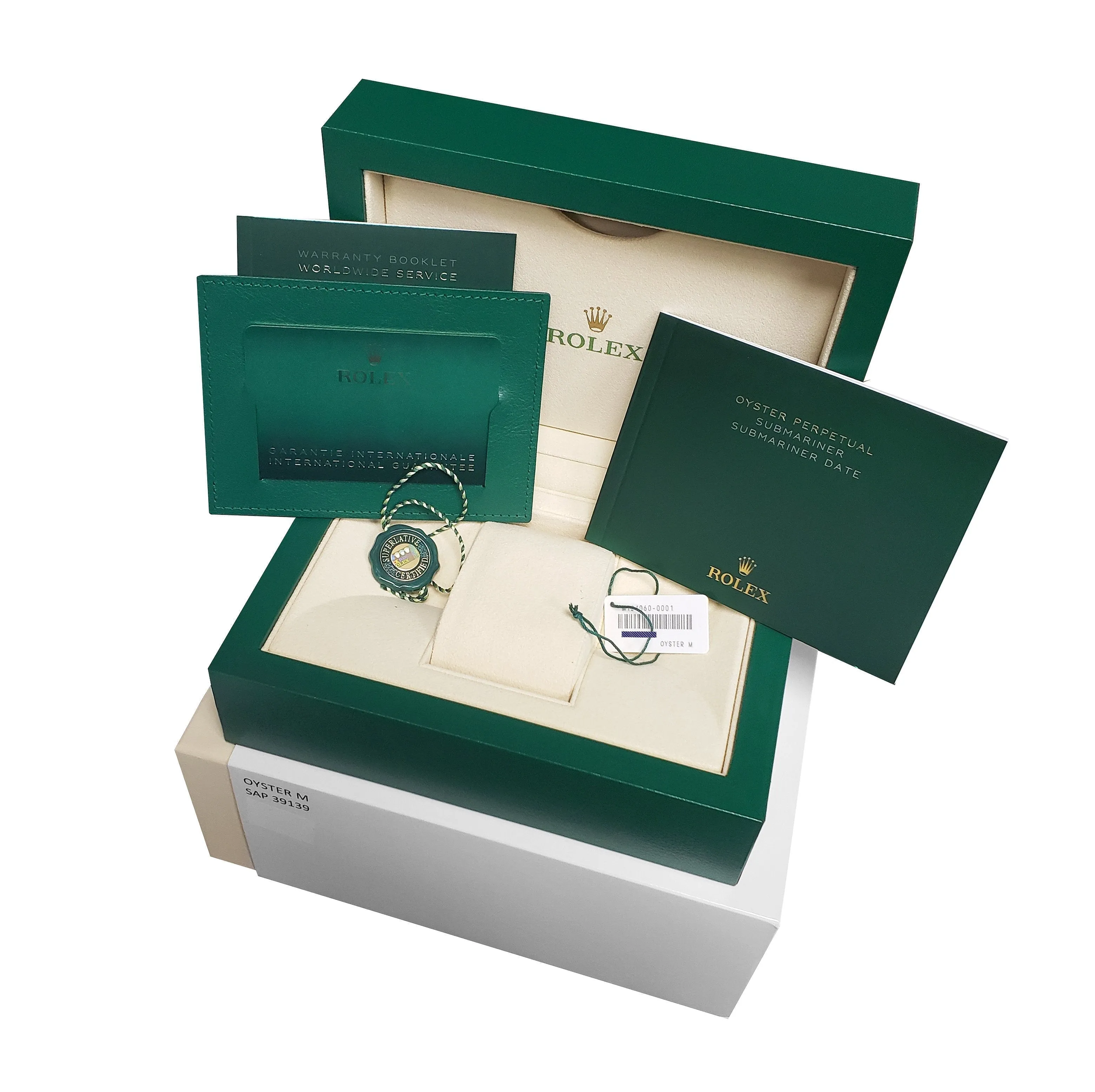 BRAND NEW DEC. 2021 Rolex Submariner 41mm No-Date Black Ceramic Watch 124060 LN