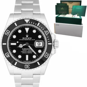 BRAND NEW JUNE 2022 Rolex Submariner 41 Date Steel Black Ceramic Watch 126610 LN