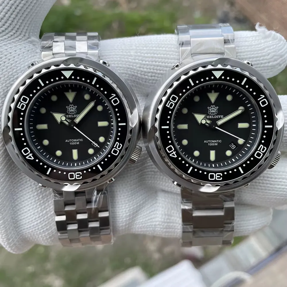 Brand Watch SD1978 Oversize 53.6Mm Stainless Steel Wristwatch 1000M Waterproof NH35 Automatic Big Tuna Can Dive Watch