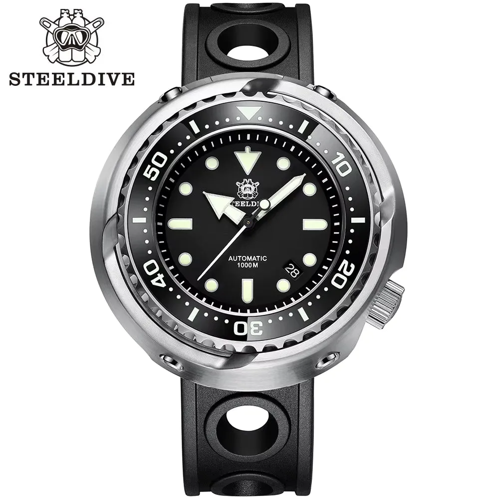 Brand Watch SD1978 Oversize 53.6Mm Stainless Steel Wristwatch 1000M Waterproof NH35 Automatic Big Tuna Can Dive Watch