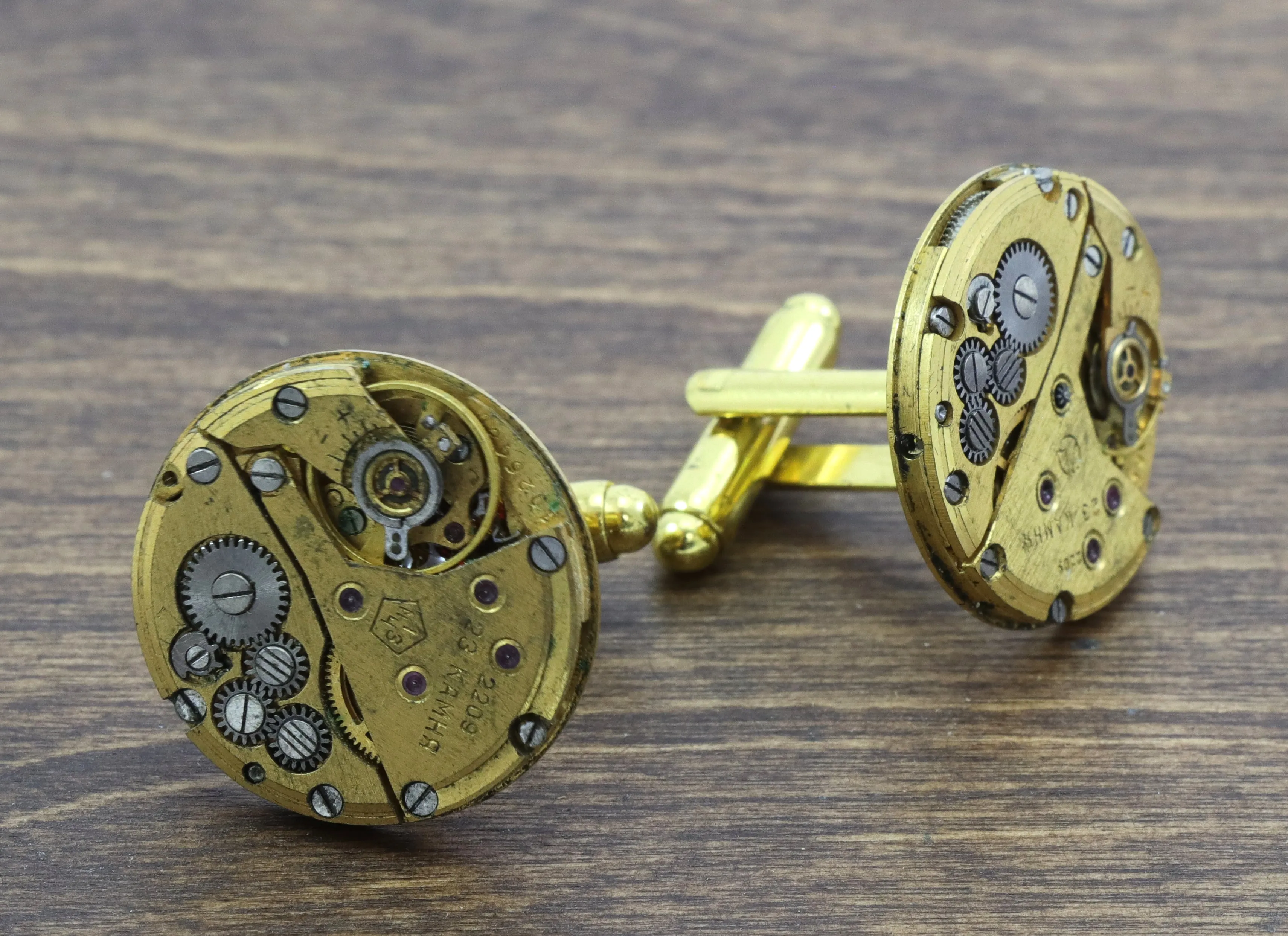 Brass Steampunk Cufflinks