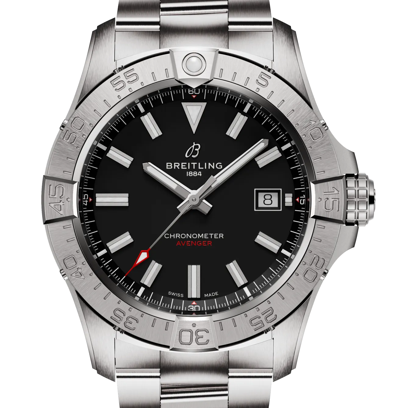 Breitling Avenger Automatic 42mm Watch with Black Dial