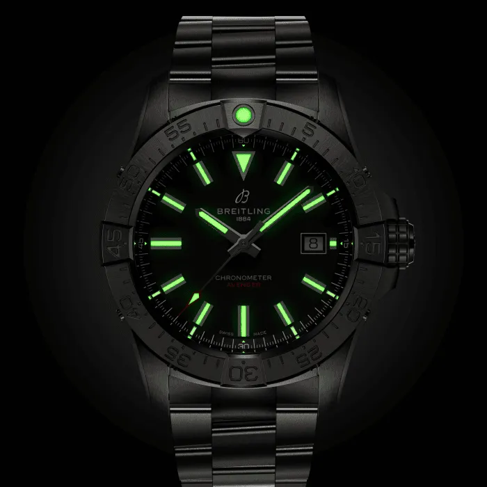 Breitling Avenger Automatic 42mm Watch with Black Dial