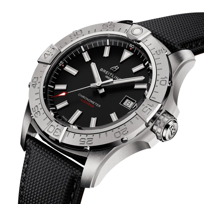 Breitling Avenger Automatic 42mm Watch with Black Strap