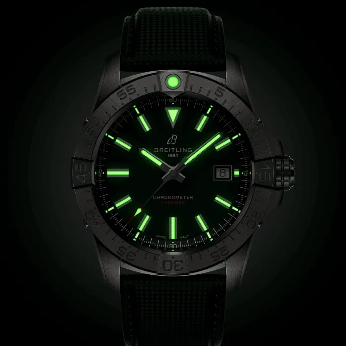 Breitling Avenger Automatic 42mm Watch with Green Strap