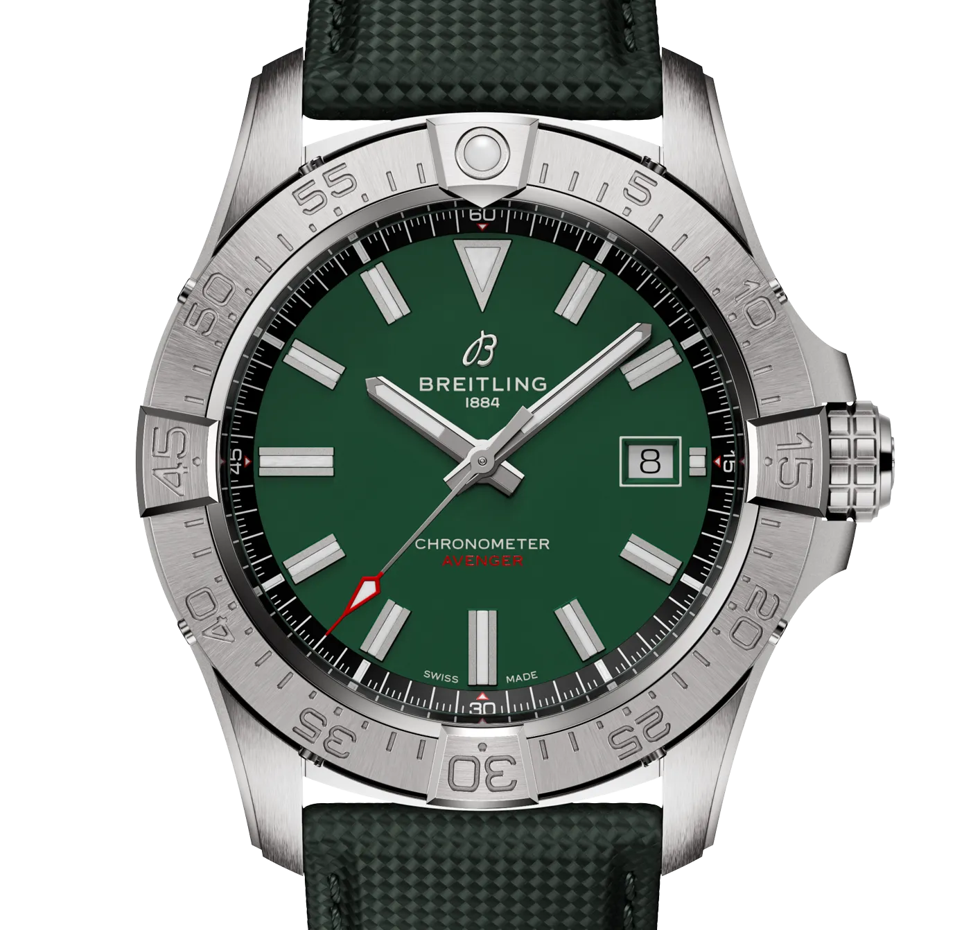 Breitling Avenger Automatic 42mm Watch with Green Strap