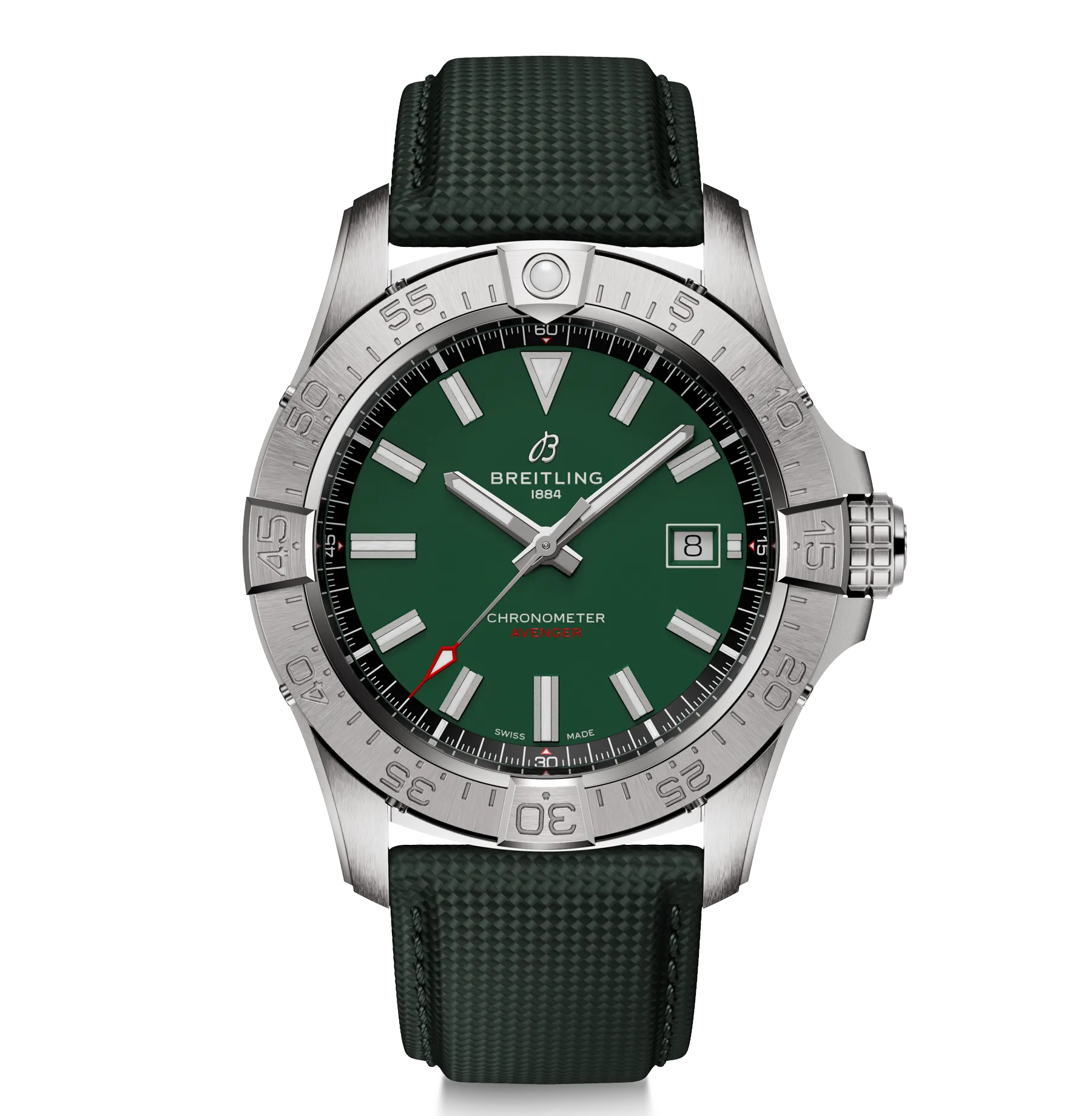 Breitling Avenger Automatic 42mm Watch with Green Strap