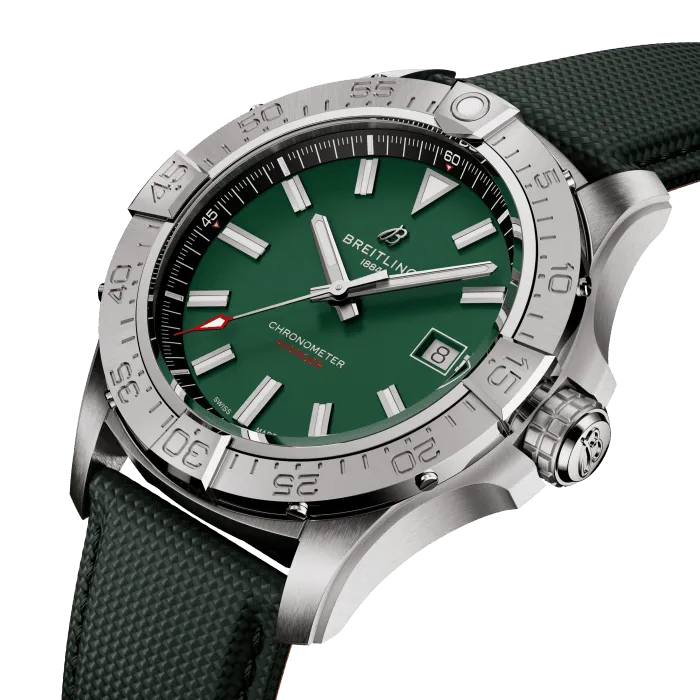 Breitling Avenger Automatic 42mm Watch with Green Strap