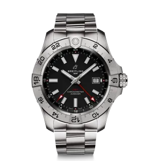 Breitling Avenger Automatic GMT 44mm Watch with Black Dial