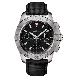 Breitling Avenger B01 Chronograph 44 Watch with Calfskin Leather Strap