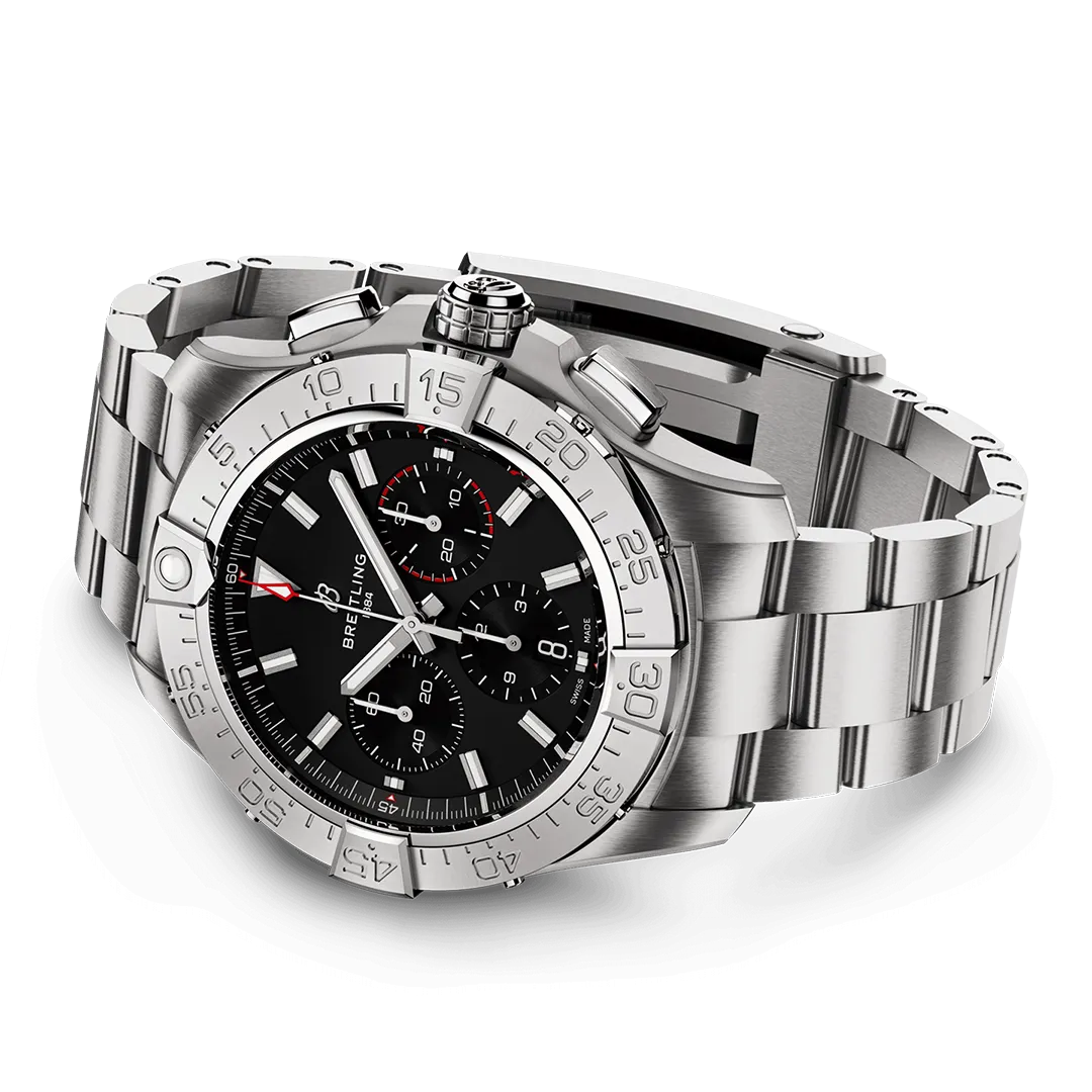Breitling Avenger B01 Chronograph 44 Watch with Stainless Steel Bracelet