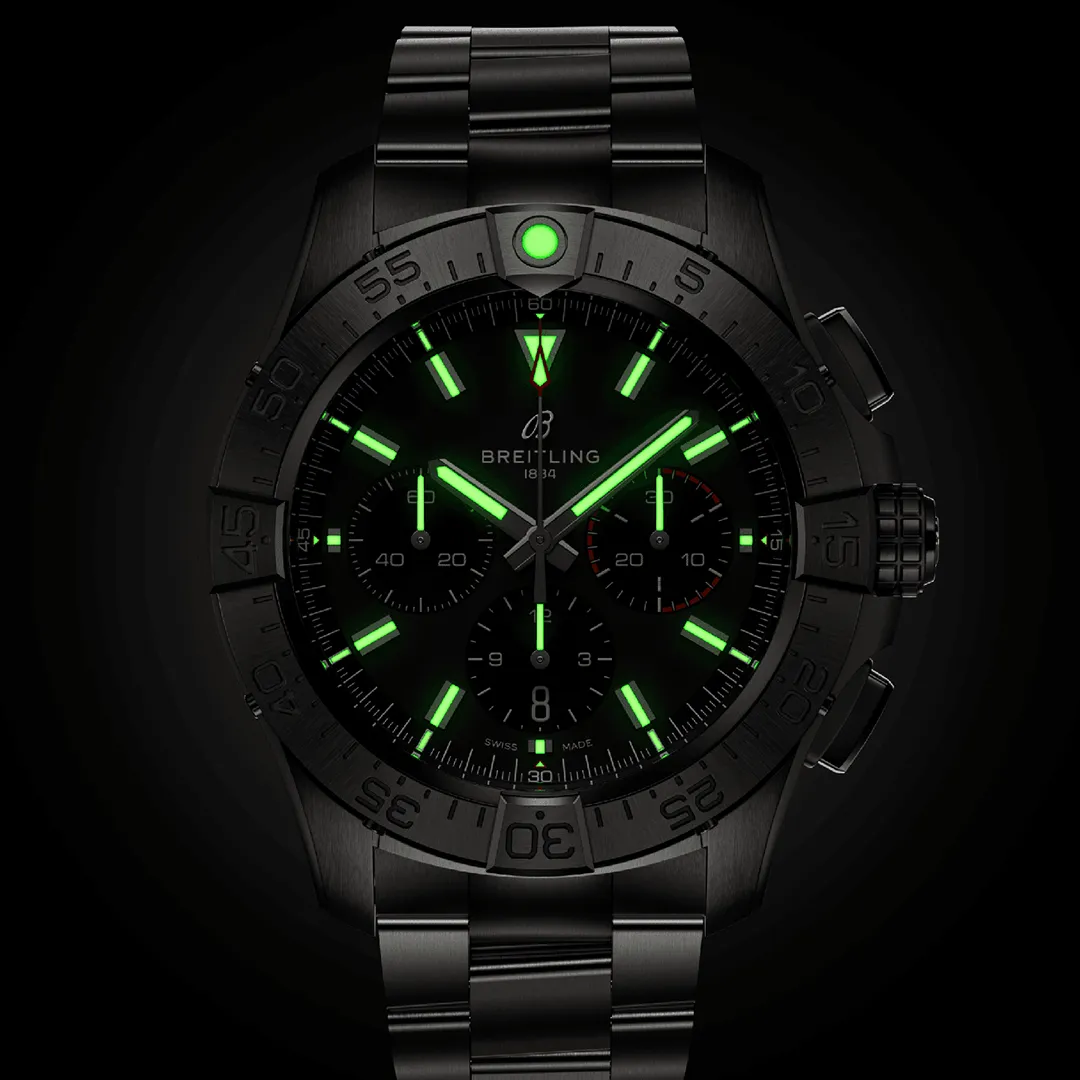 Breitling Avenger B01 Chronograph 44 Watch with Stainless Steel Bracelet