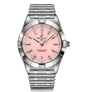Breitling Chronomat 32 Watch with Pink Dial