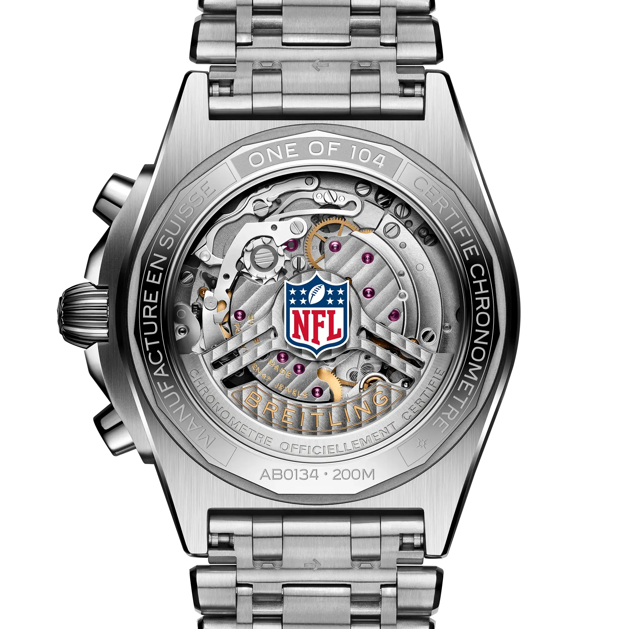 Breitling Chronomat B01 42 NFL Miami Dolphins Edition with Stainless Steel Bracelet