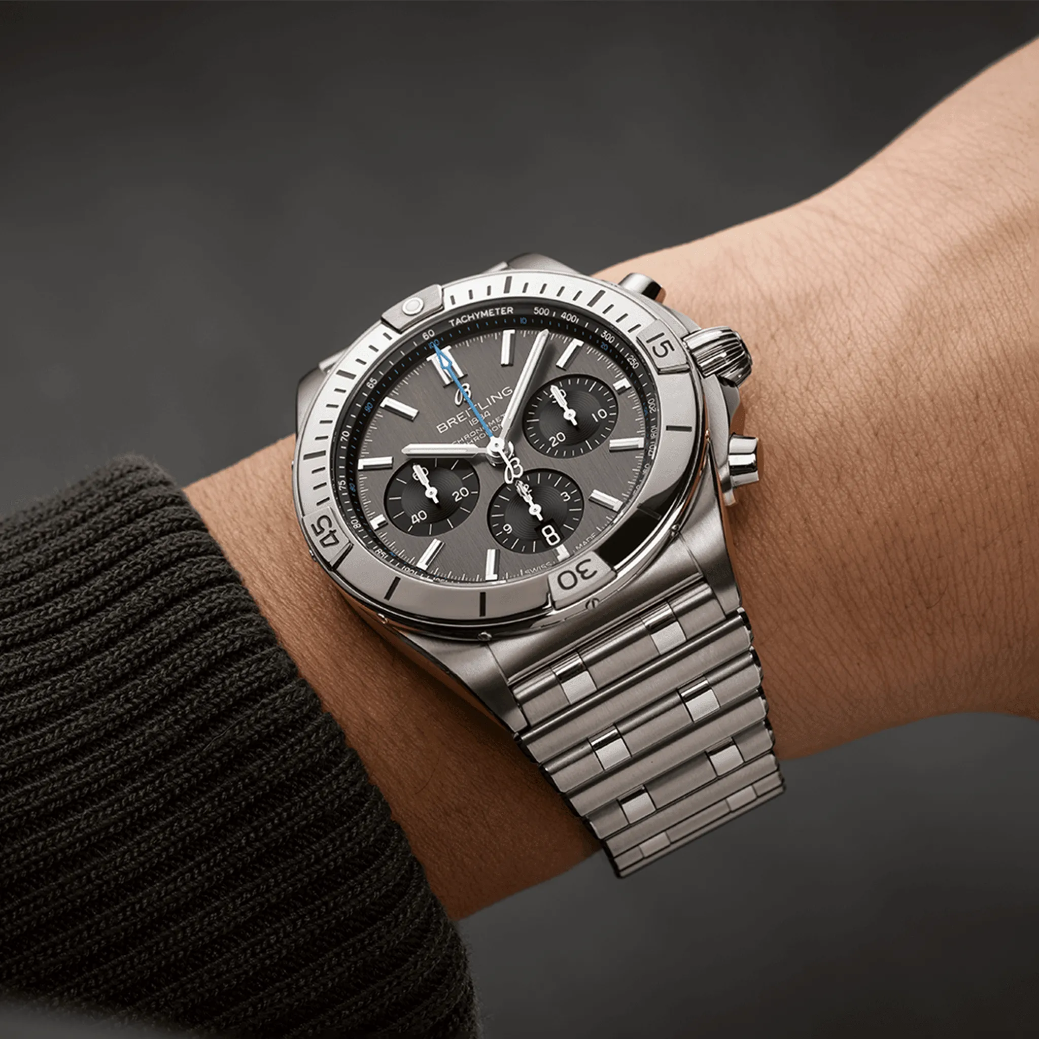 Breitling Chronomat B01 42 Watch with Titanium Rouleaux Bracelet