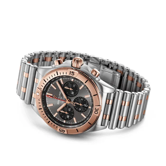 Breitling Chronomat B01 Chronograph 42 Steel & 18K Red Gold with Anthracite Dial