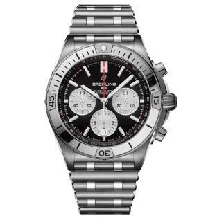Breitling Chronomat B01 Chronograph 42 Steel with Black Dial