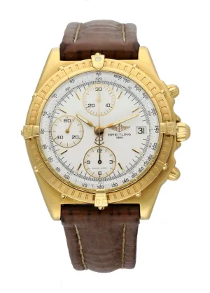 Breitling Chronomat K13048 18K Yellow Gold Men's Watch