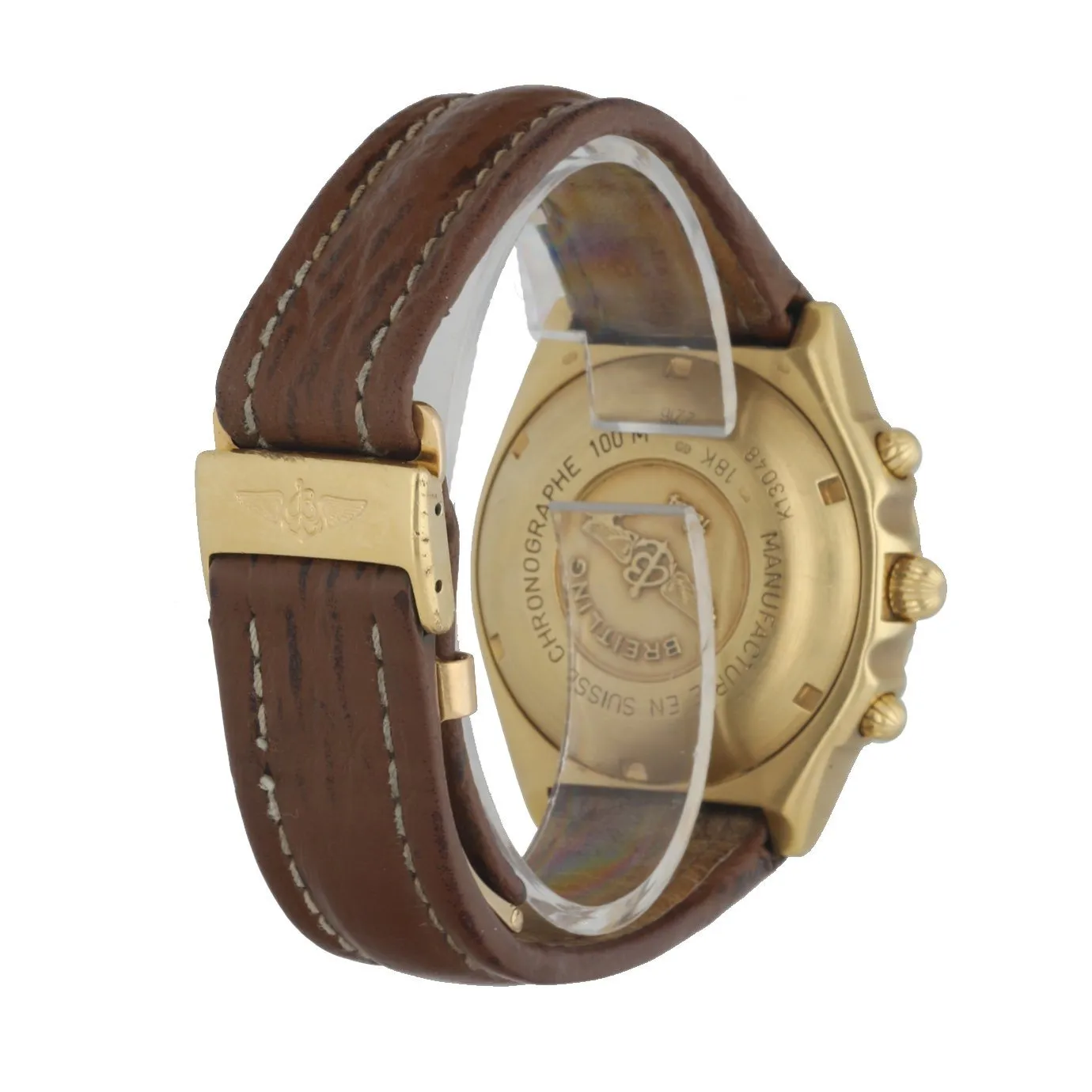 Breitling Chronomat K13048 18K Yellow Gold Men's Watch