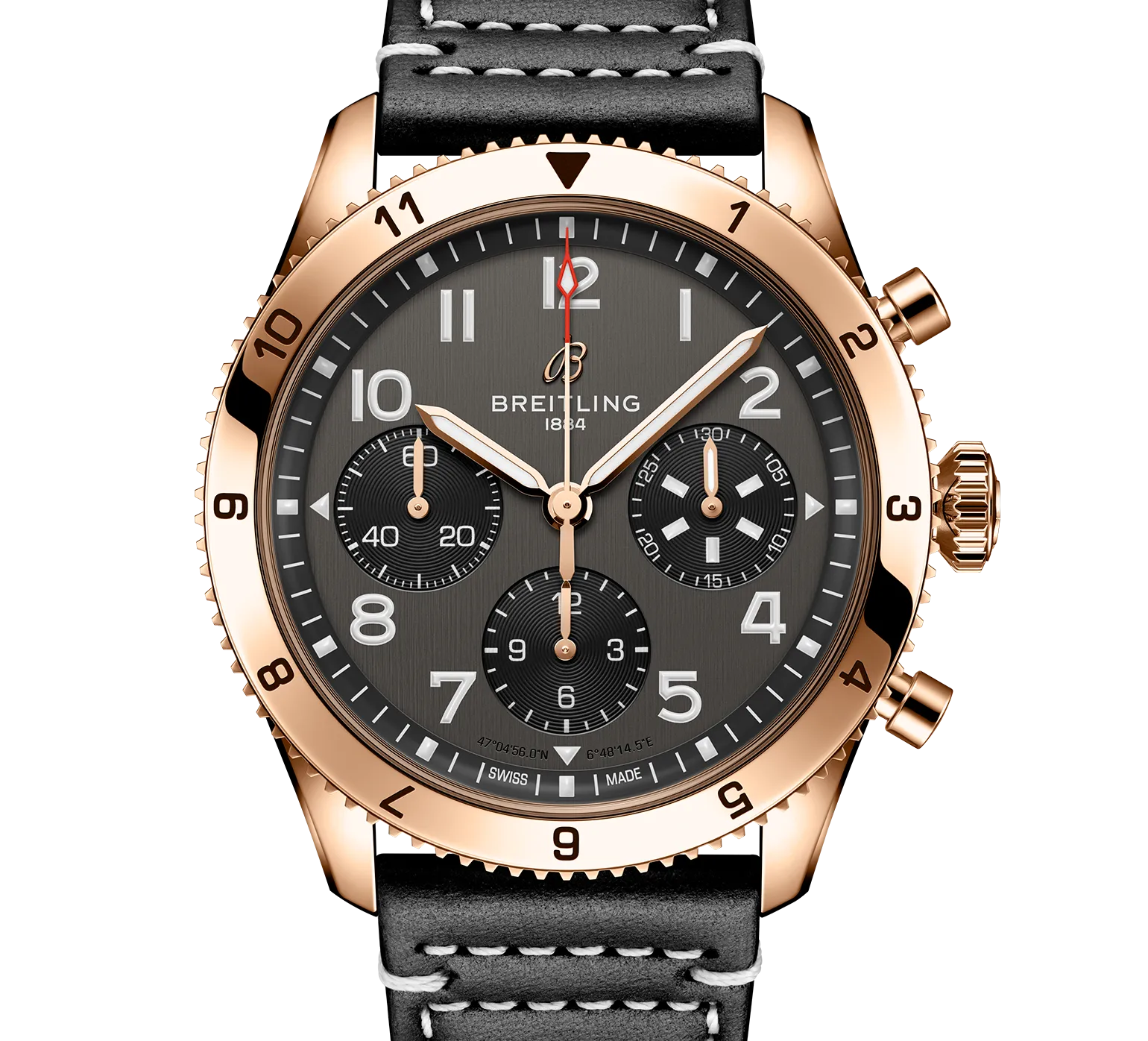 Breitling Classic AVI Chronograph 42 P-51 Mustang Watch with Black Dial