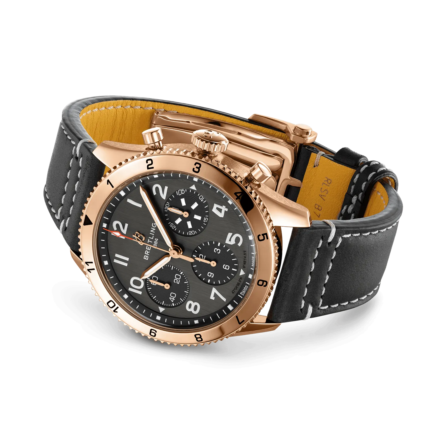 Breitling Classic AVI Chronograph 42 P-51 Mustang Watch with Black Dial