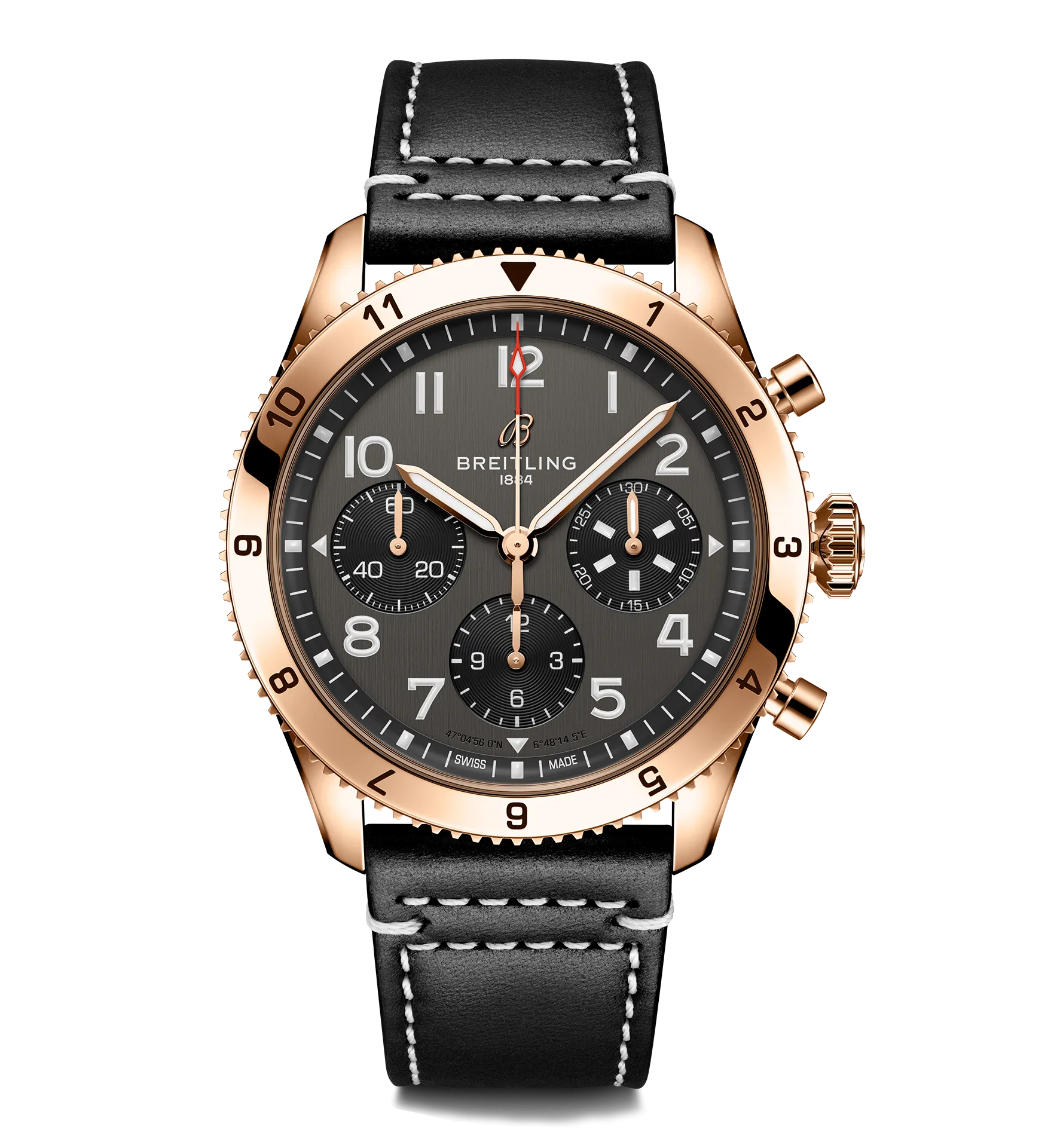 Breitling Classic AVI Chronograph 42 P-51 Mustang Watch with Black Dial