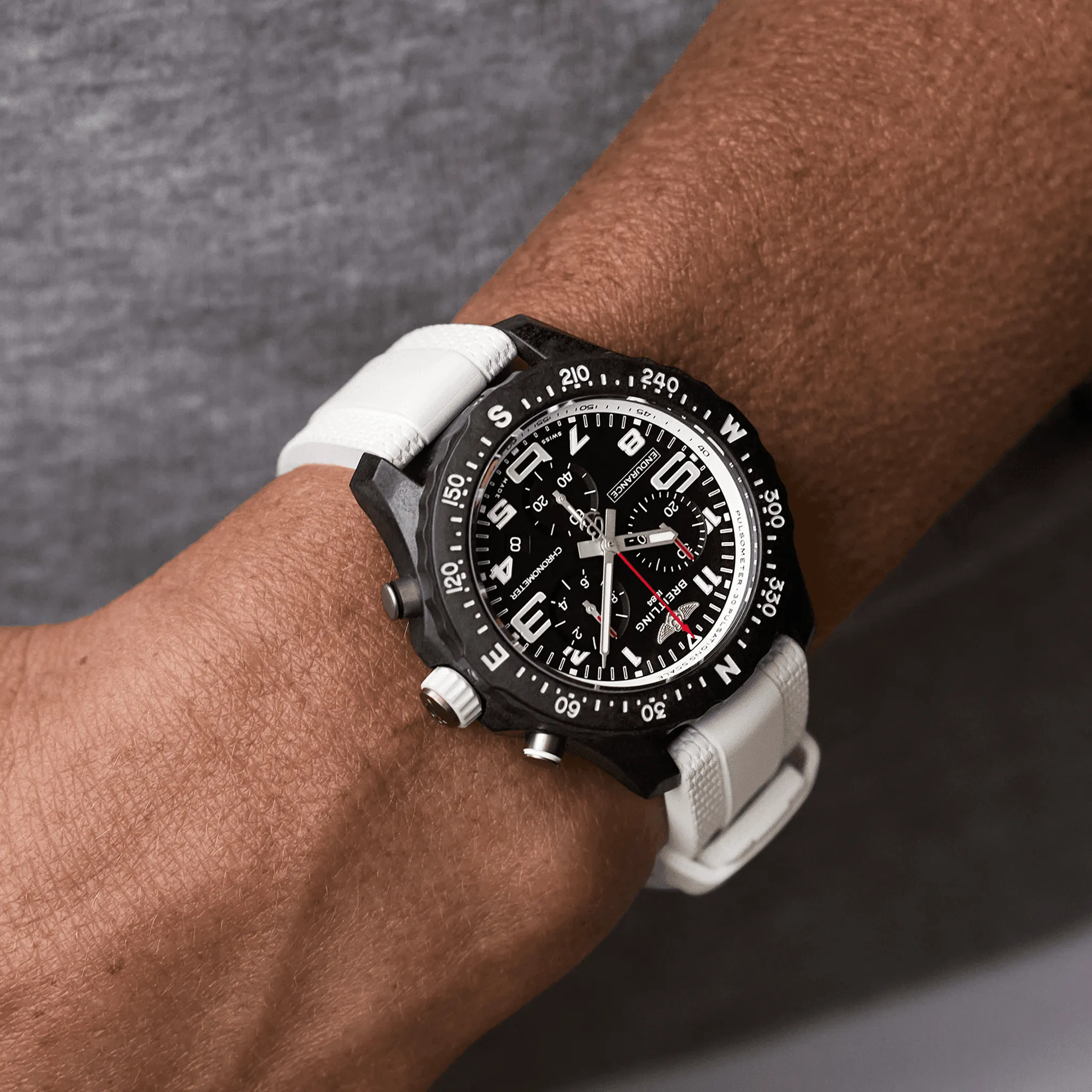 Breitling Endurance Pro 38 Watch with White Strap