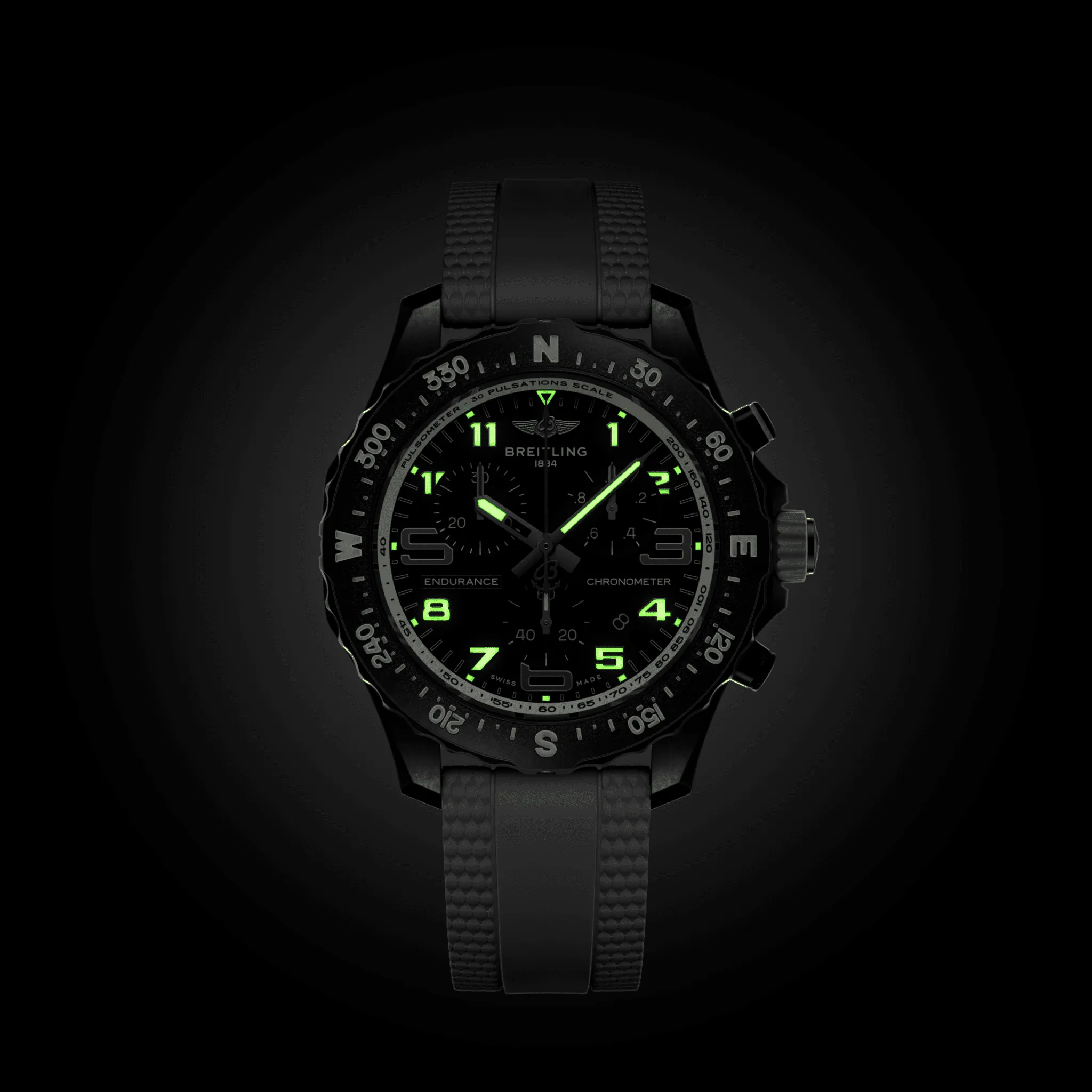 Breitling Endurance Pro 38 Watch with White Strap