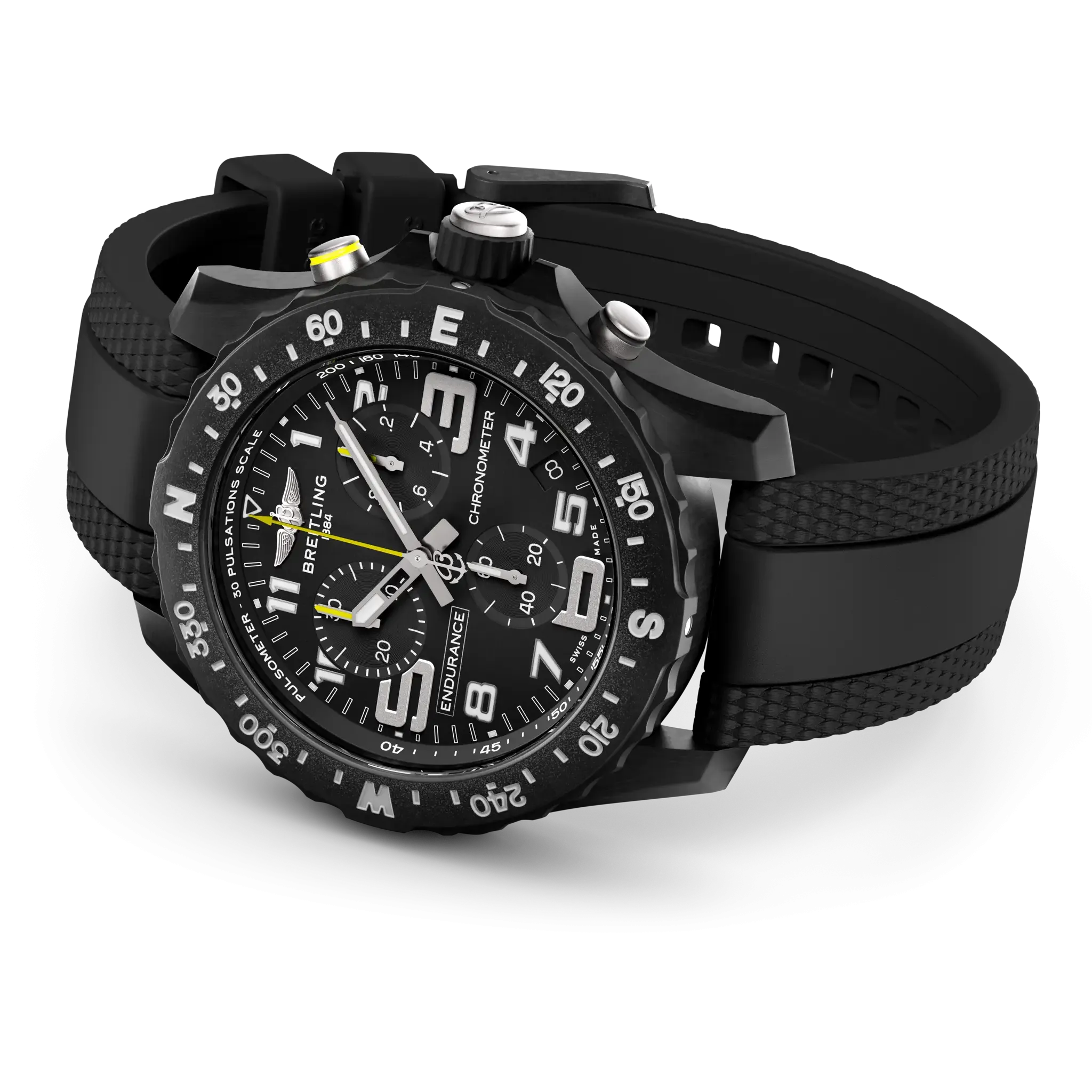 Breitling Endurance Pro 44 Watch with Black Rubber Strap
