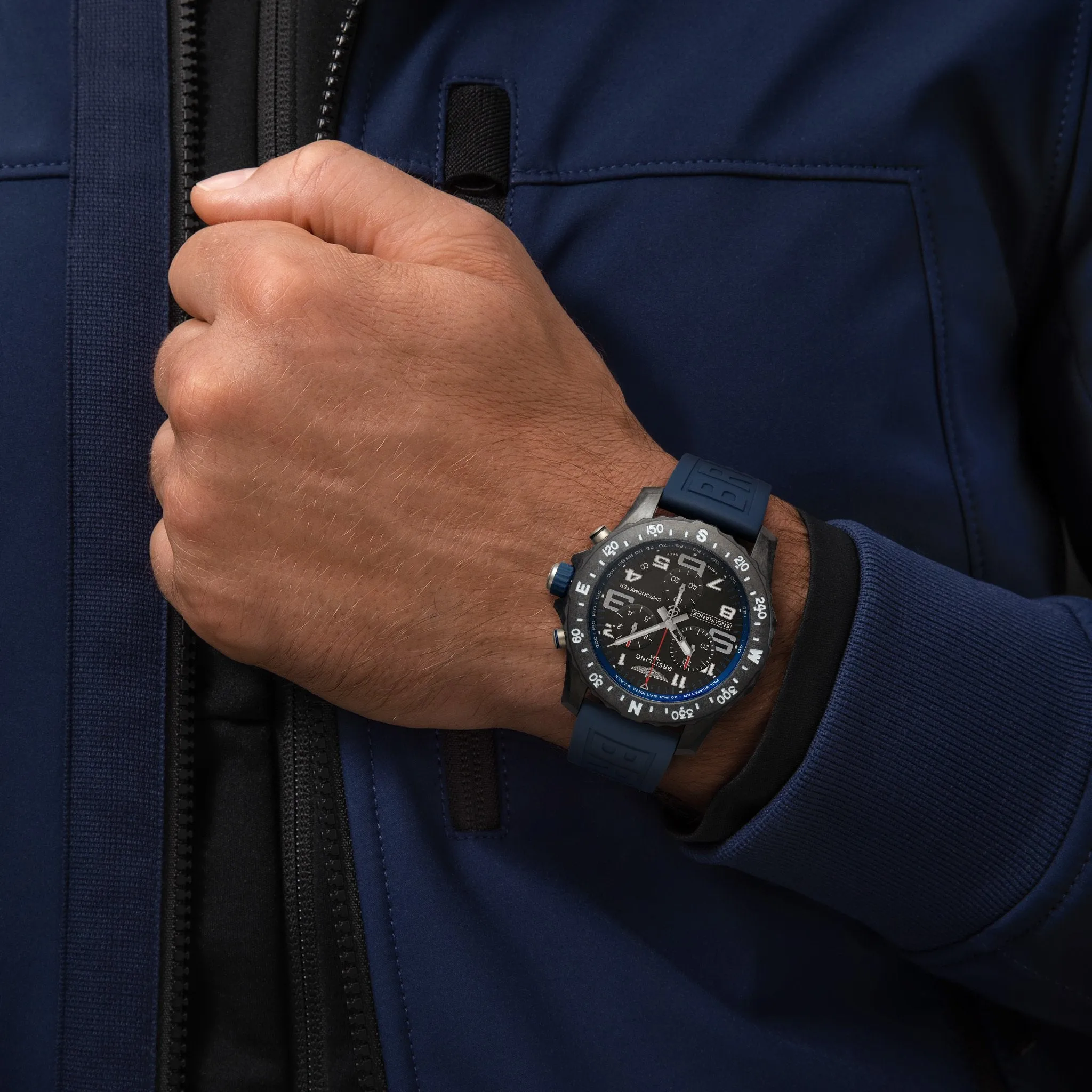Breitling Endurance Pro 44 with Blue Strap