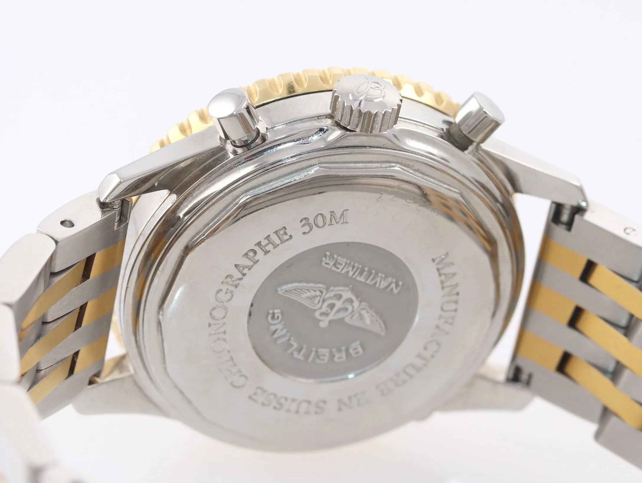Breitling Navitimer Airborne Steel Two Tone 38mm Chronograph Date D33030 Watch