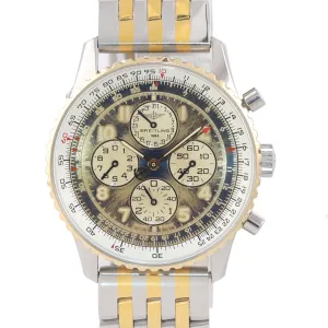 Breitling Navitimer Airborne Steel Two Tone 38mm Chronograph Date D33030 Watch