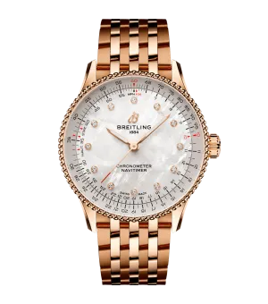 Breitling Navitimer Automatic 36 Watch with Mother of Pearl Dial
