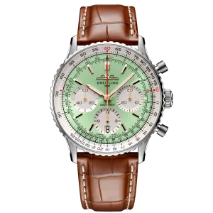 Breitling Navitimer B01 41mm Watch with Mint Green Dial