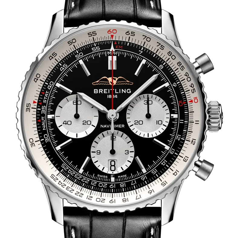 Breitling Navitimer B01 43mm Watch with Black Dial