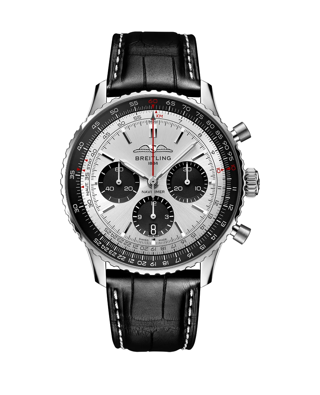 Breitling Navitimer B01 43mm Watch with Silver Dial