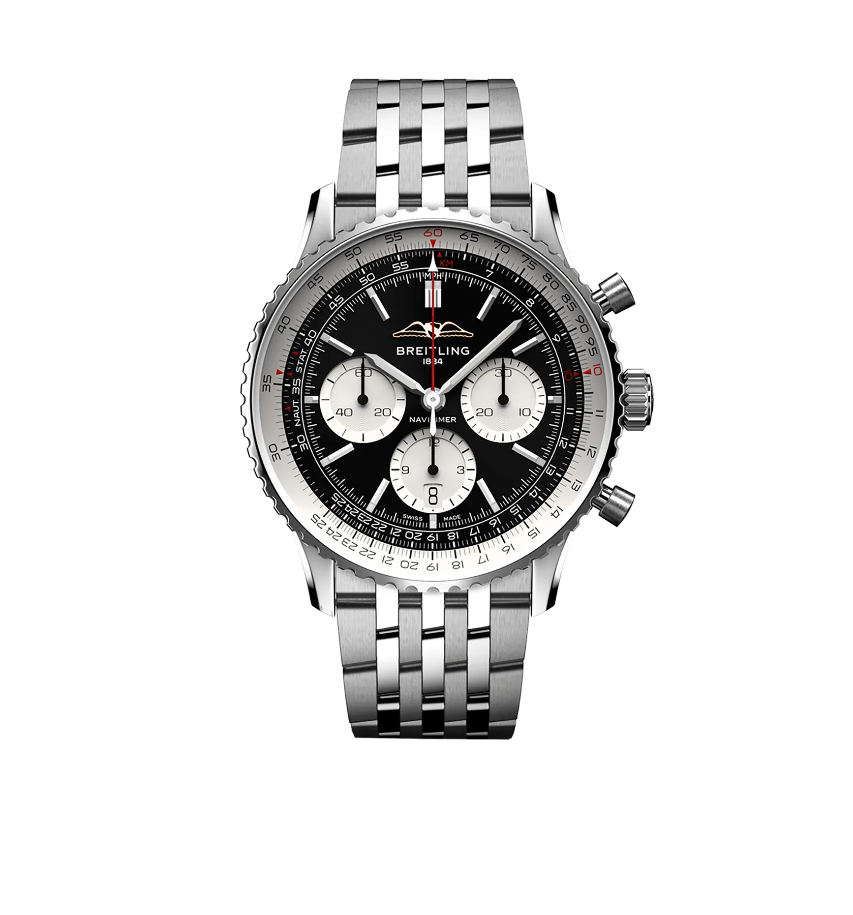 Breitling Navitimer B01 Watch with Black Dial, 43mm
